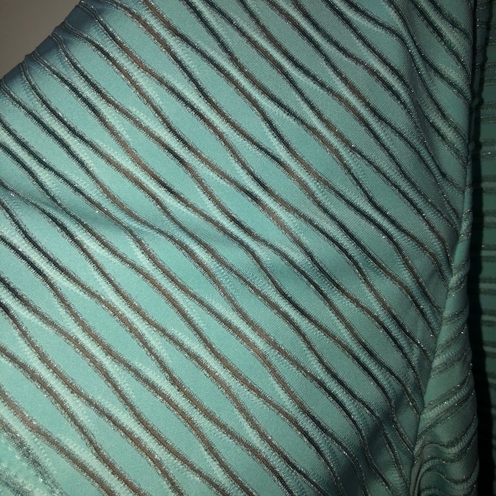 Calvin Klein Metallic Striped Tee - Picture 4 of 5